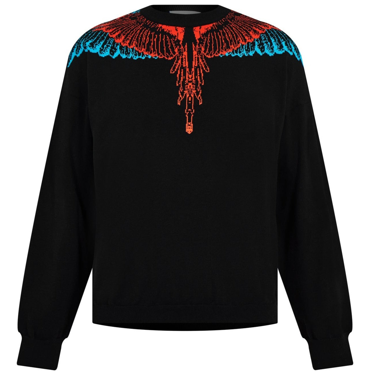 Marcelo Burlon Black Wings Knitted Sweatshirt