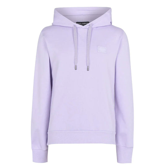 Dolce & Gabbana Lilac Plaque Hoodie