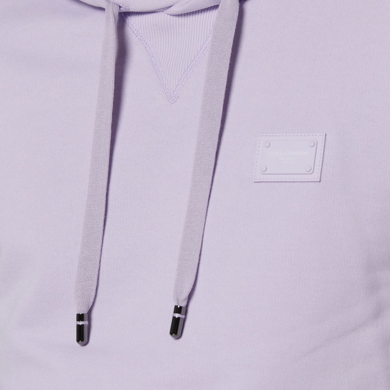 Dolce & Gabbana Lilac Plaque Hoodie