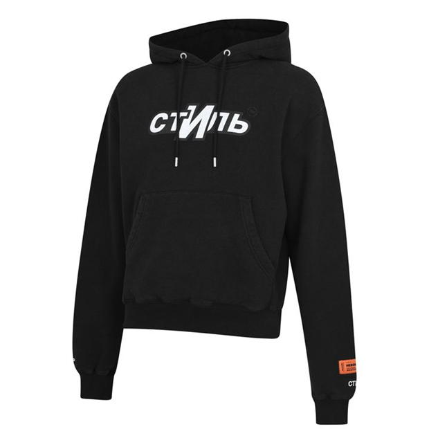 Heron Preston Black Logo Hoodie