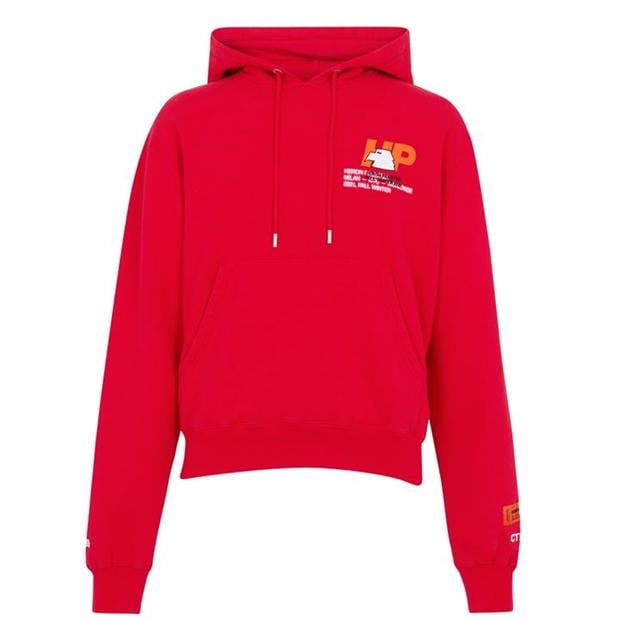 Heron Preston Red Logo Hoodie