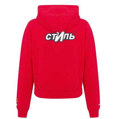 Heron Preston Red Logo Hoodie