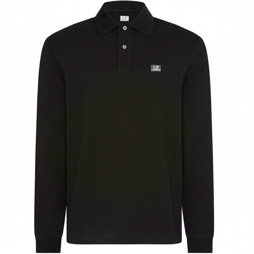 CP Company Navy Long Sleeved Polo