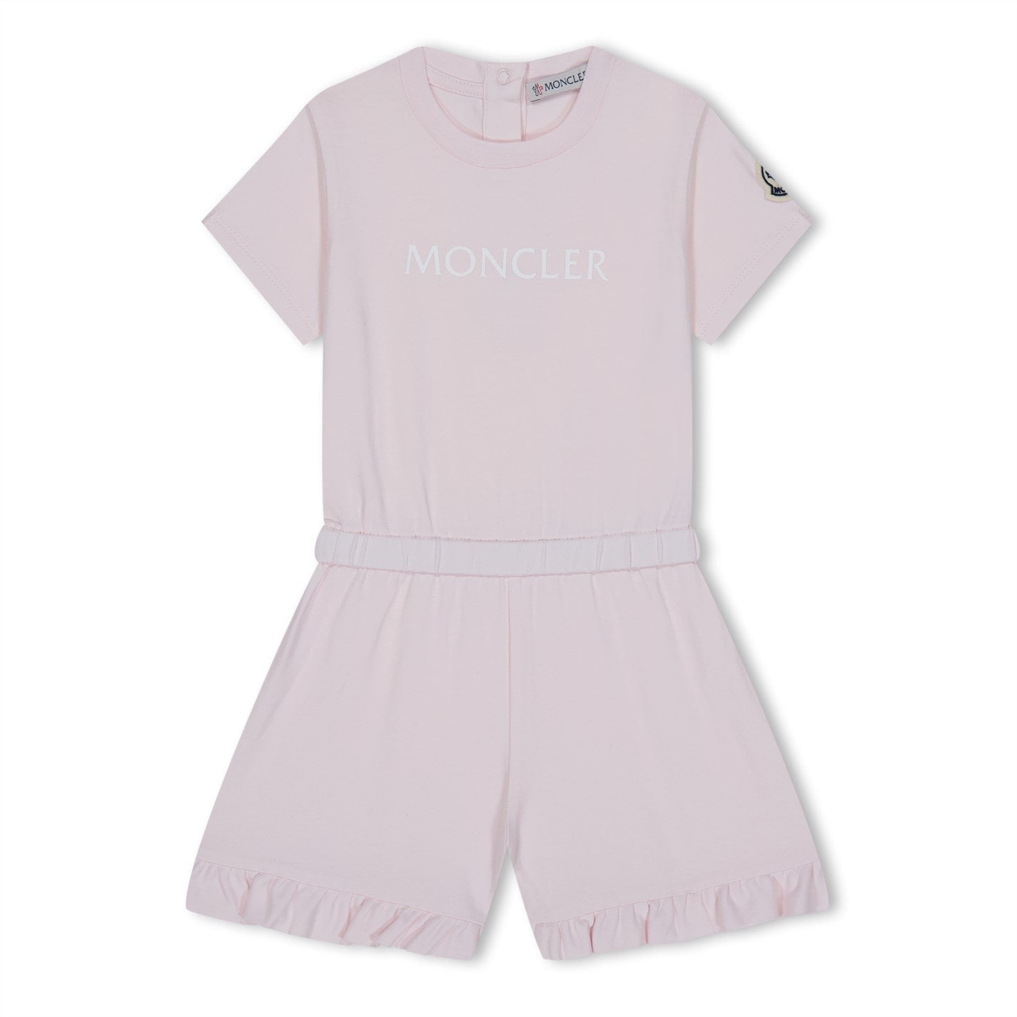 Infants Moncler Pink Logo Romper
