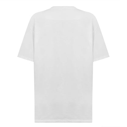 Stone Island White Embroidered Logo T-Shirt