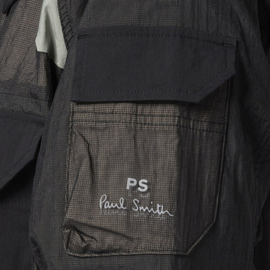Paul Smith Contrast Panel Hooded Shell Jacket