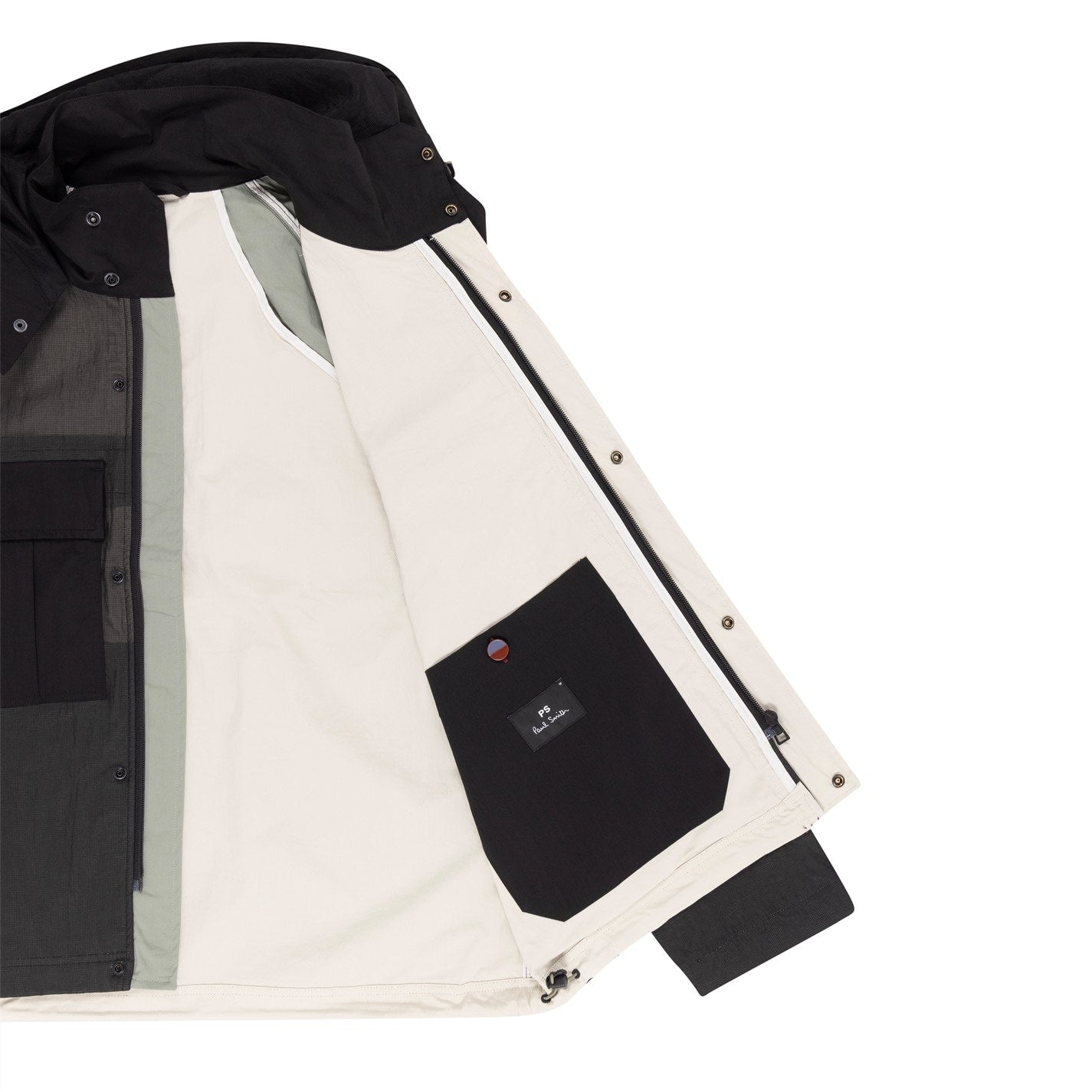 Paul Smith Contrast Panel Hooded Shell Jacket