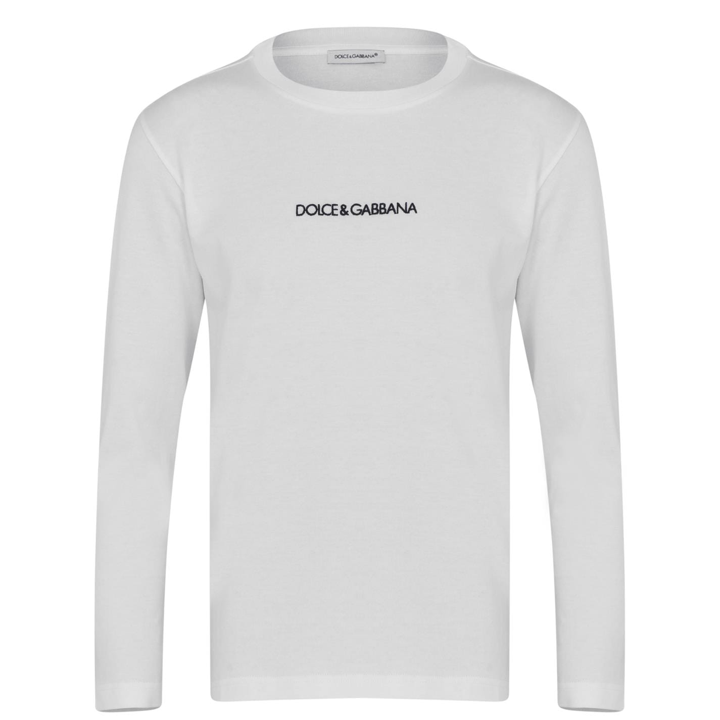 Kids Dolce & Gabbana White Long Sleeve T-Shirt