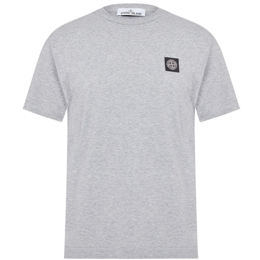 Stone Island Grey Patch Logo T-Shirt