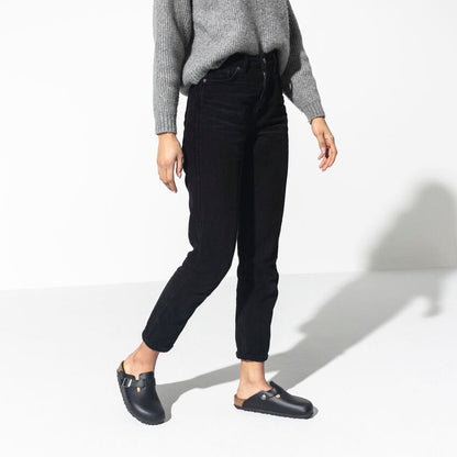 BIRKENSTOCK - BOSTON CLOGS 59461 - BLACK OILED LEATHER