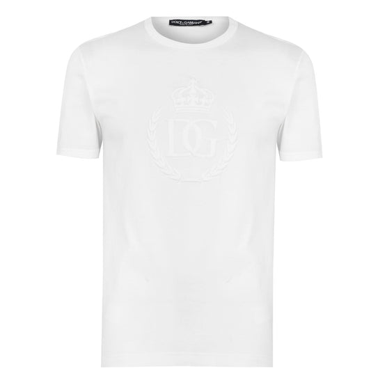 Dolce & Gabbana White Crest Tee