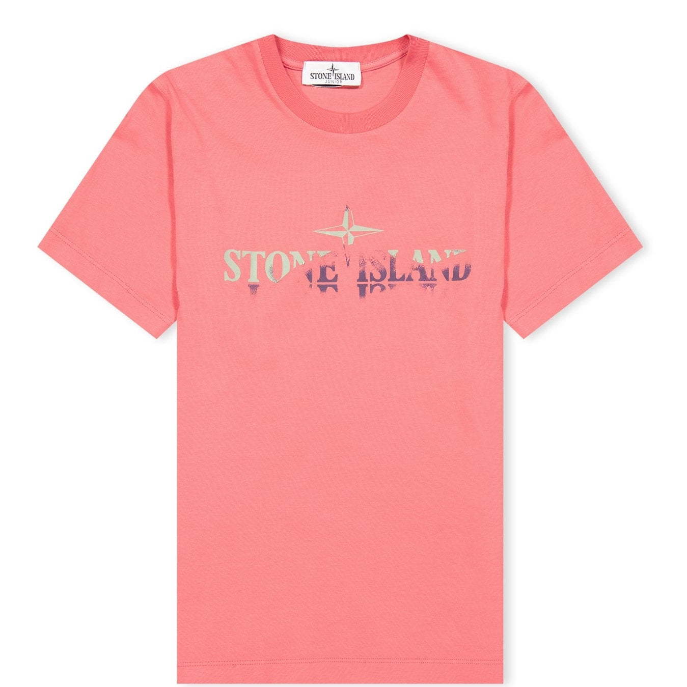 Stone Island Junior Two-Tone Logo T-Shirt