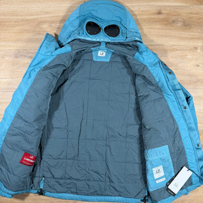 C.P. Company Chrome-R Padded Goggle Jacket in Aegean Blue