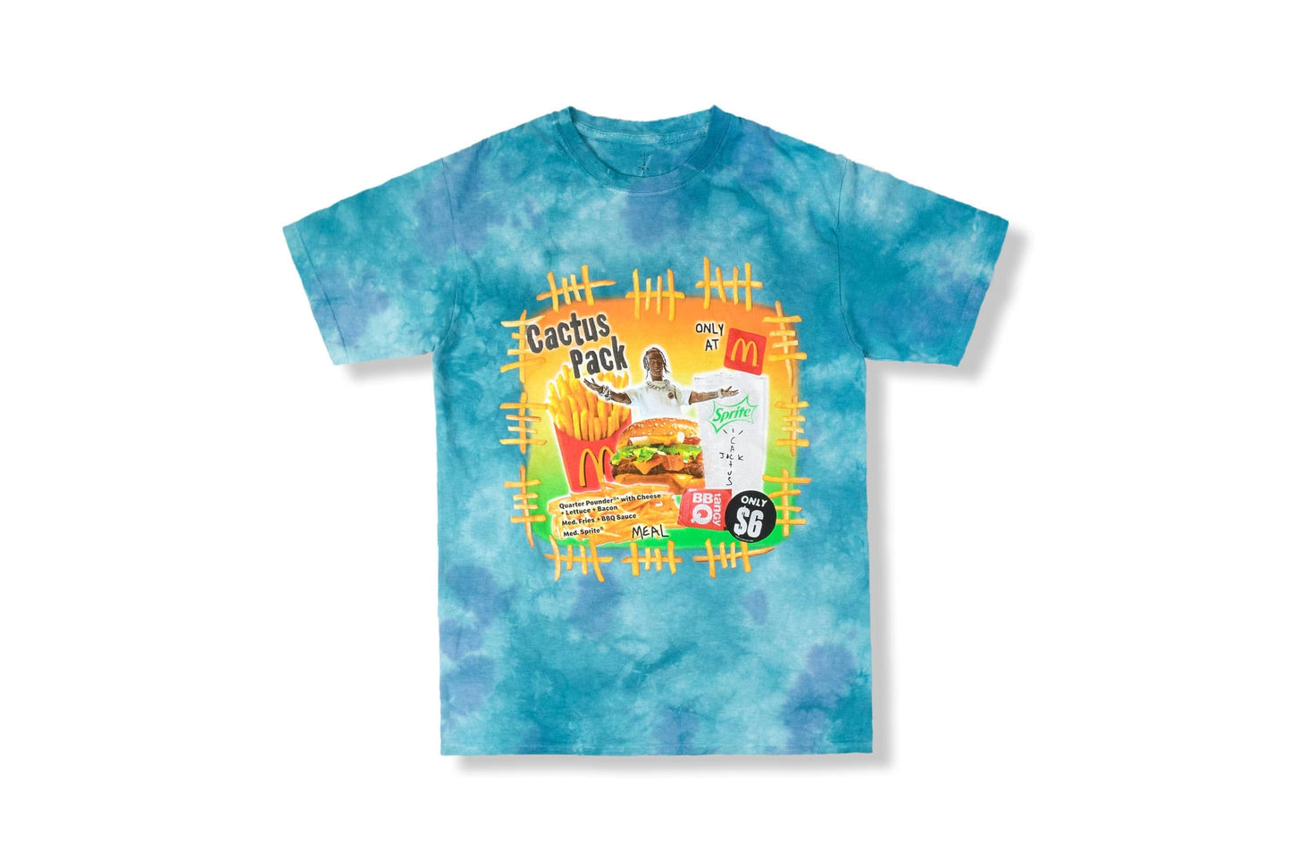 TRAVIS SCOTT PACK VINTAGE BOOTLEG T-SHIRT BLUE