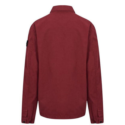 Stone Island Junior Burgundy Overshirt