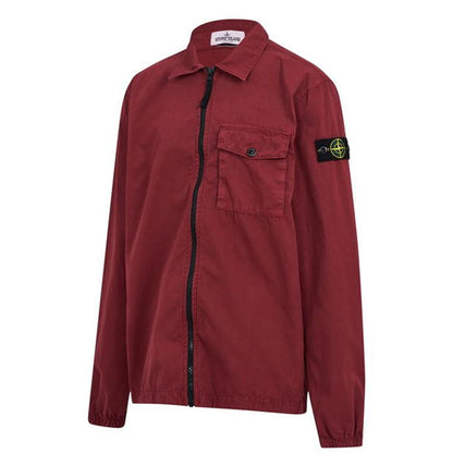 Stone Island Junior Burgundy Overshirt