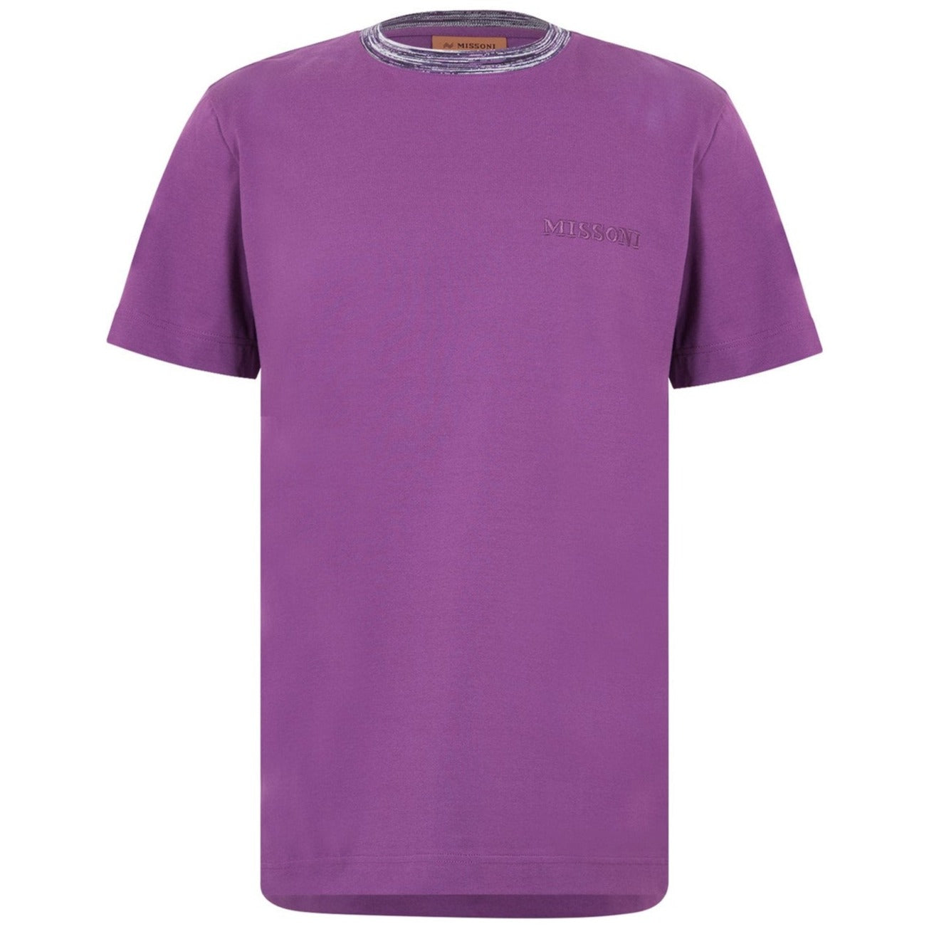 Missoni Purple Collar Trim T-Shirt