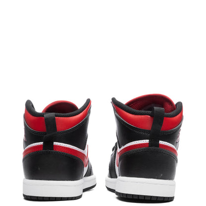 Air Jordan 1 Mid (PS) - Black/Fire Red/White