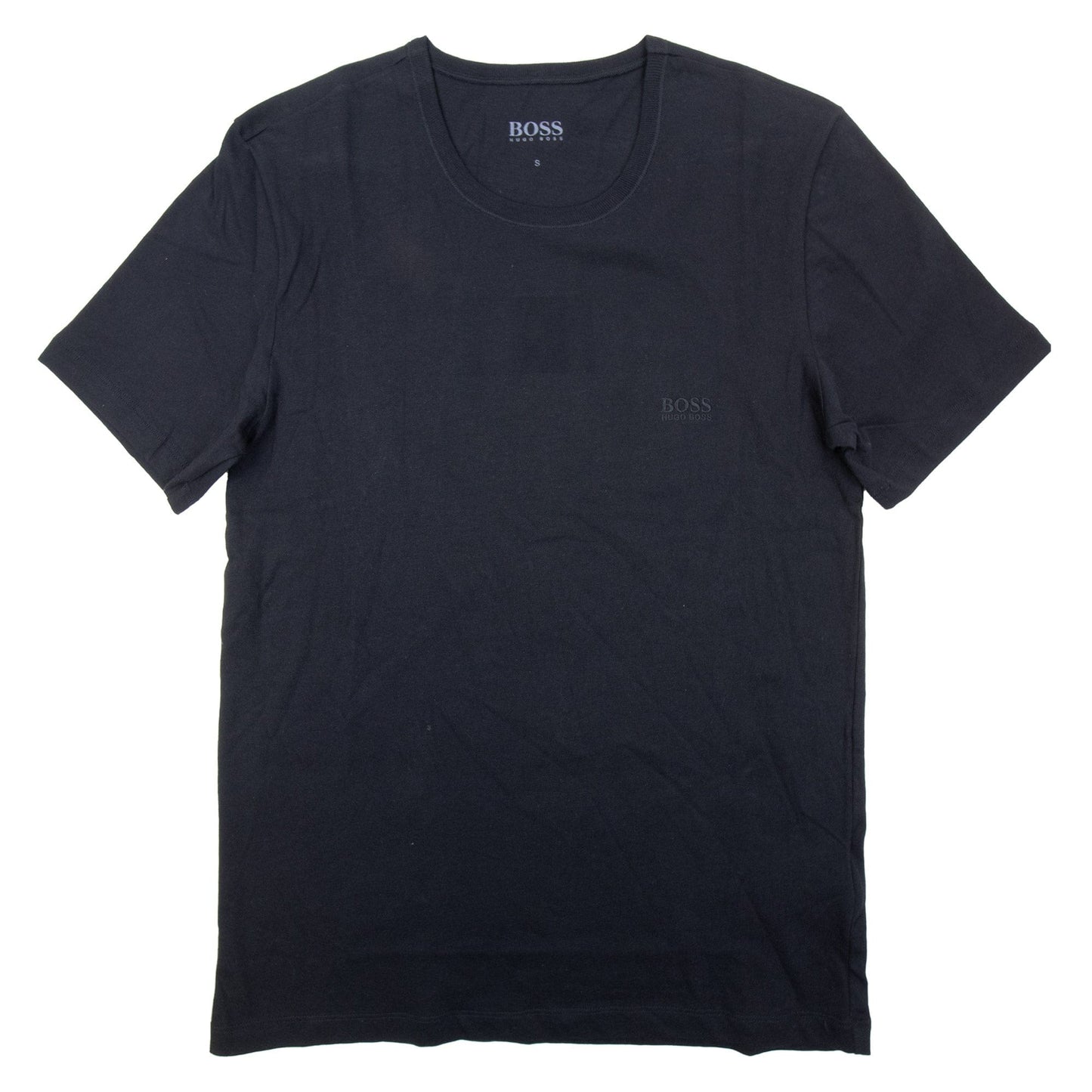 Pre-Loved BOSS Mens Regular Fit Crew Neck Black Small