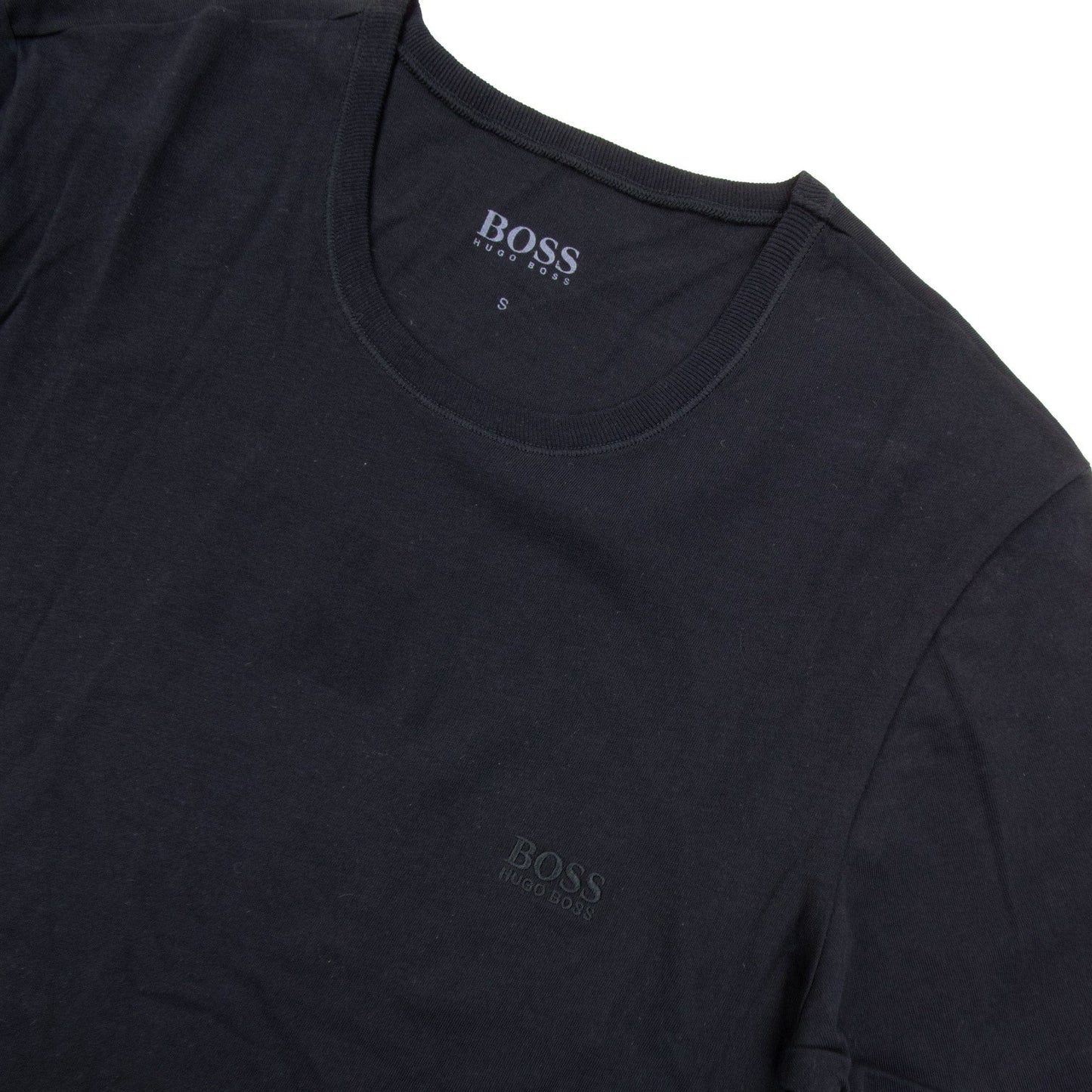 Pre-Loved BOSS Mens Regular Fit Crew Neck Black Small