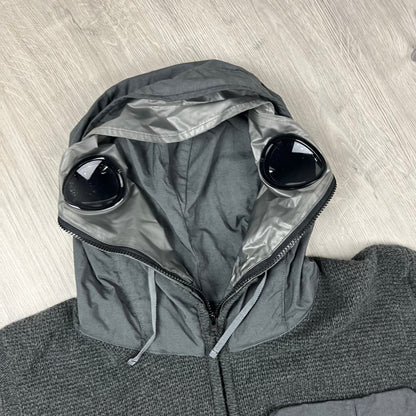 CP Company Knit Explorer Hoodie - Dark Shadow