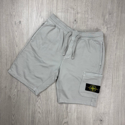 Stone Island Jersey Shorts - Pearl Grey
