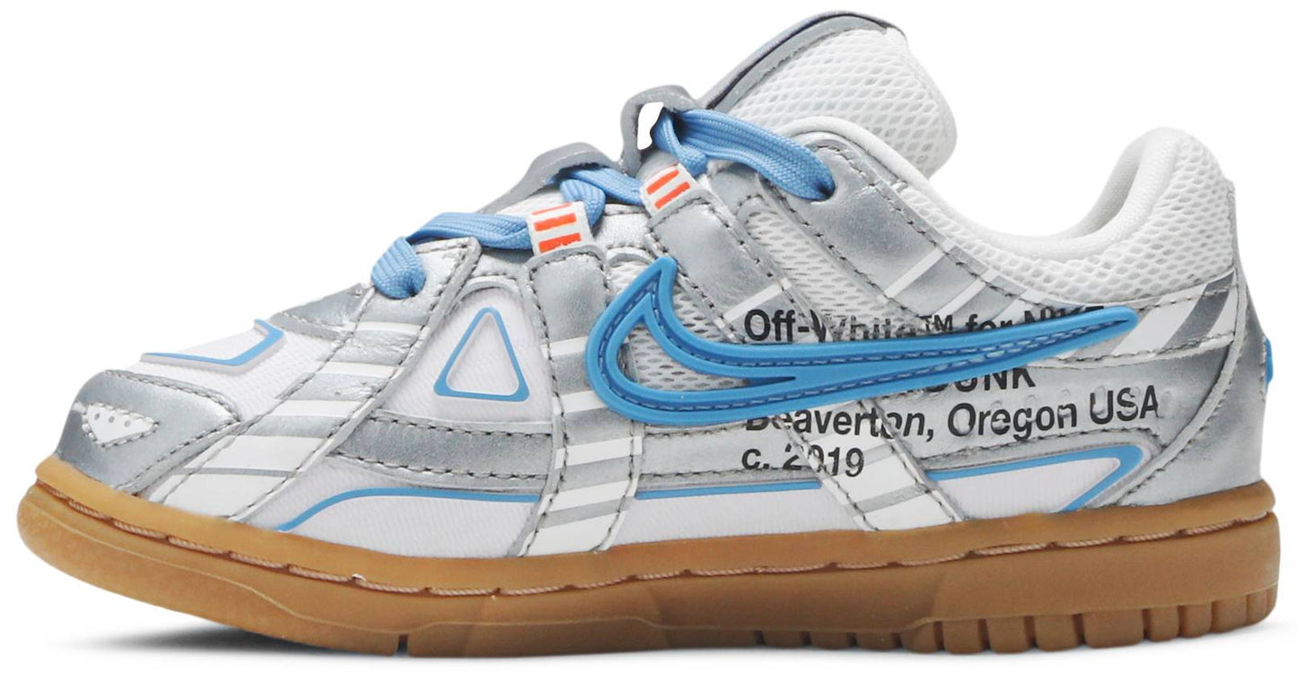NIKE RUBBER DUNK OFF WHITE UNC BLUE (TD)