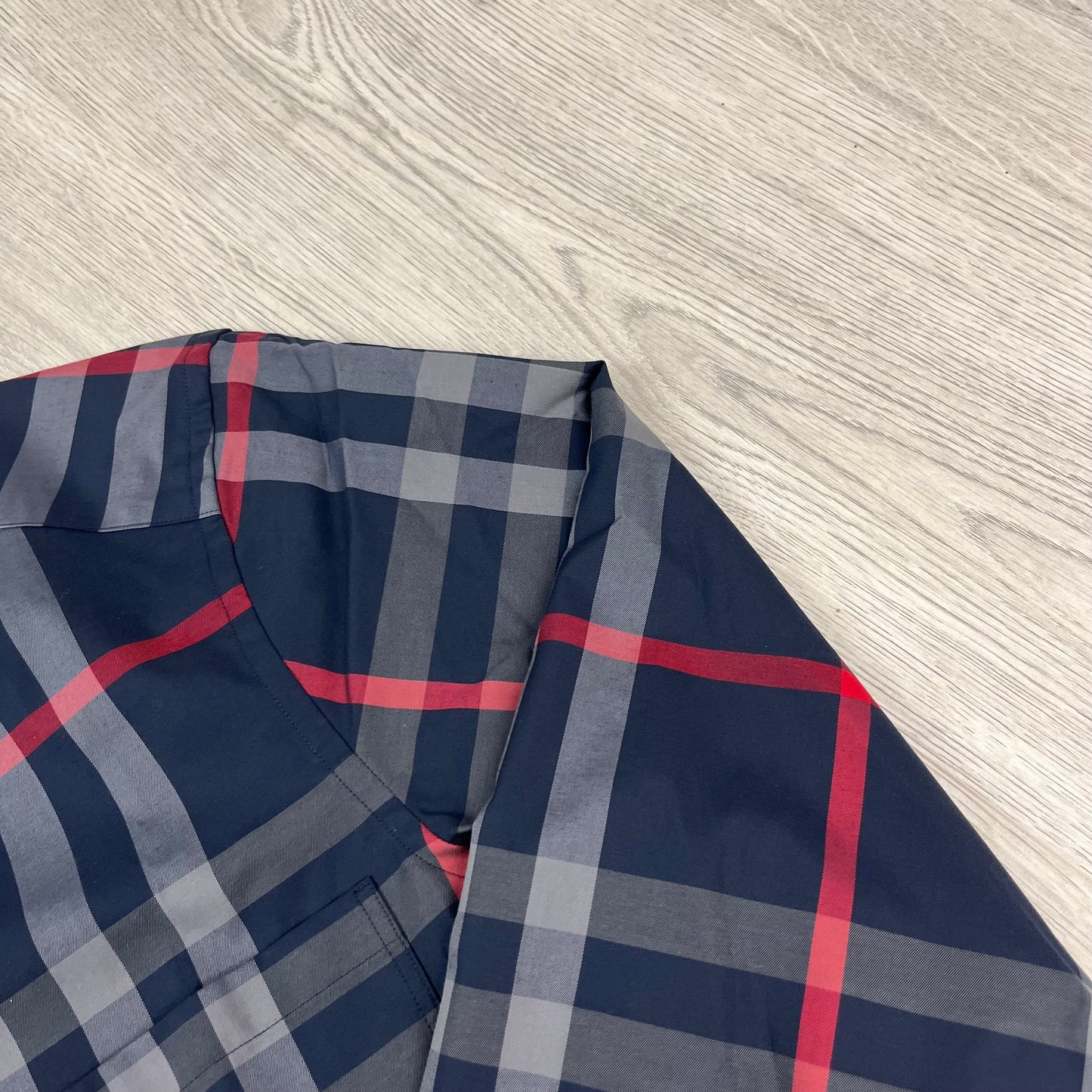Burberry Check Shirt - Navy
