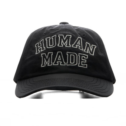 6 Panel Nylon Cap - Black