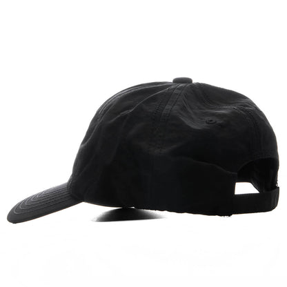 6 Panel Nylon Cap - Black