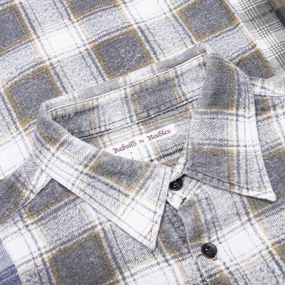 7 Cuts Wide Flannel Shirt - Assorted