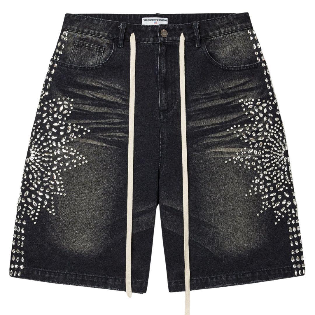 VALE FOREVER SIREN DENIM SHORTS BLACK