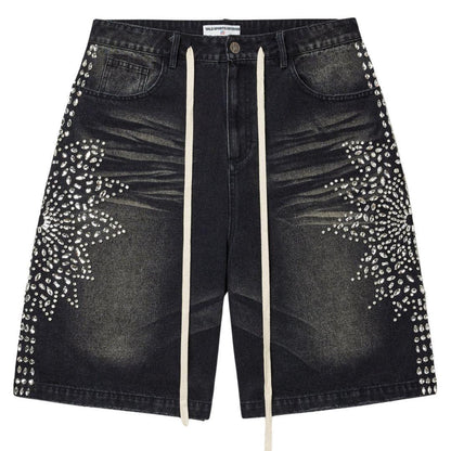 VALE FOREVER SIREN DENIM SHORTS BLACK