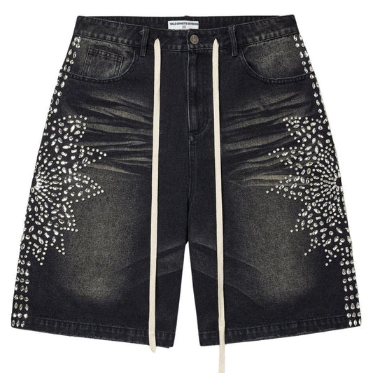 VALE FOREVER SIREN DENIM SHORTS BLACK