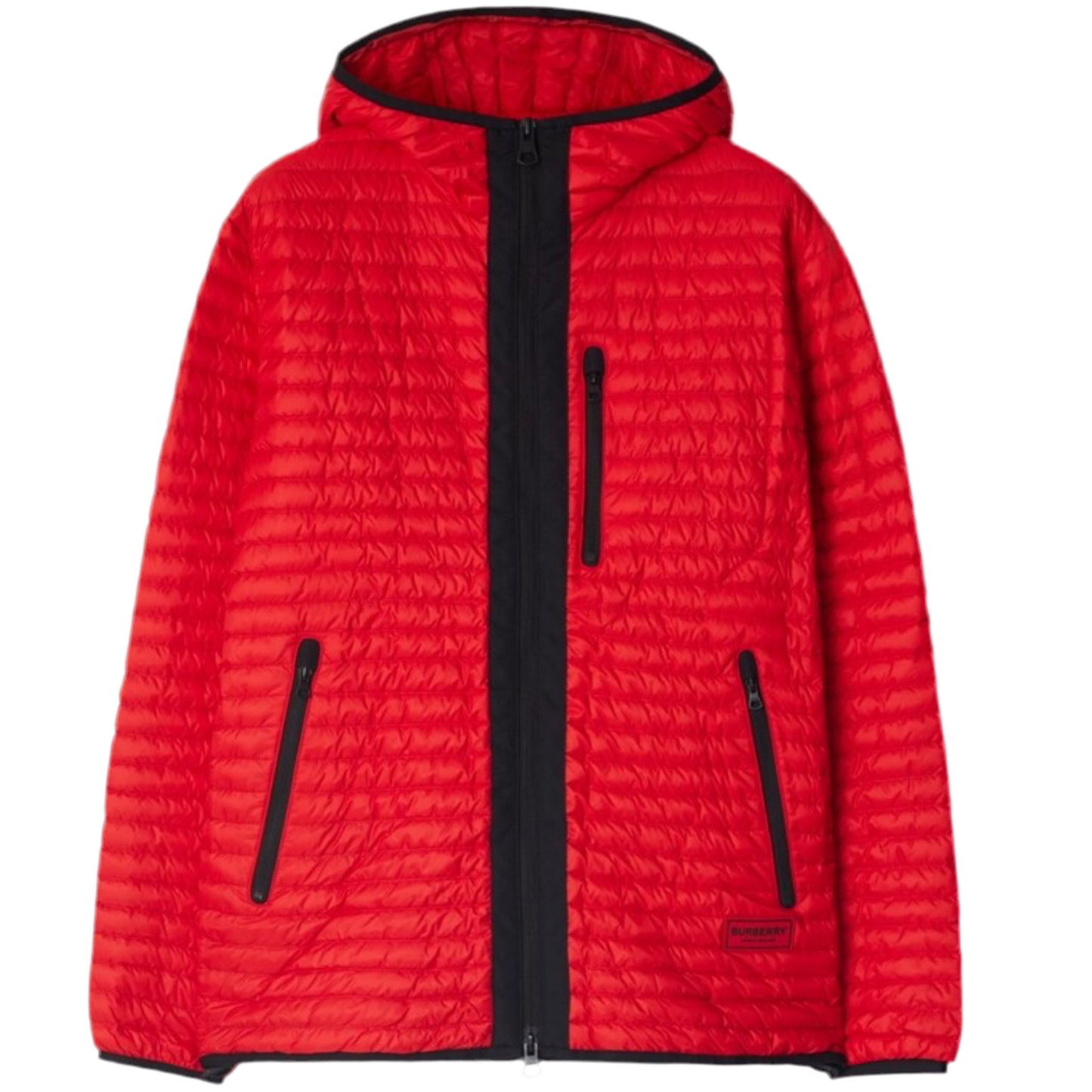 Burberry Red Nylon Puffer Coat