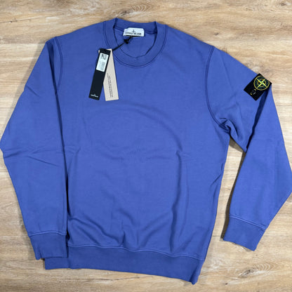 Stone Island Organic Cotton Fleece Sweatshirt in Lavender