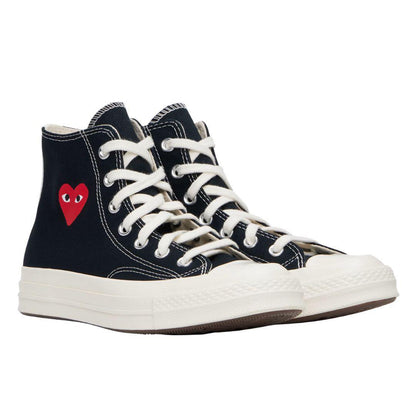 COMME DES GARÇONS PLAY CONVERSE CHUCK 70 OG SINGLE HEART BLACK