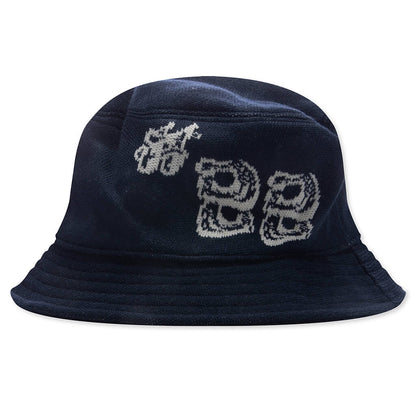 #88 Jacquard Bucket Hat - Navy
