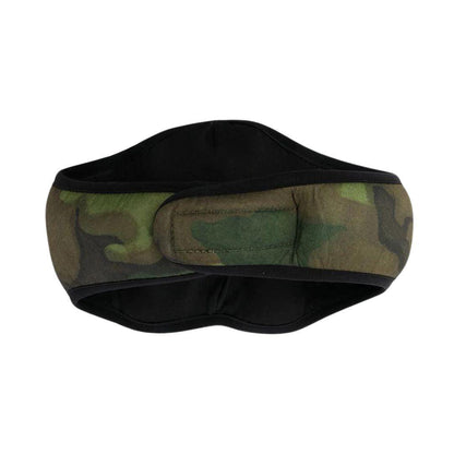 PALM ANGELS LOGO PRINT FACE MASK CAMO
