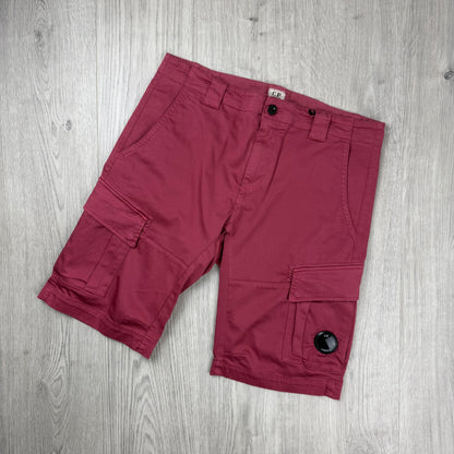 CP Company Cargo Shorts - Red Bud