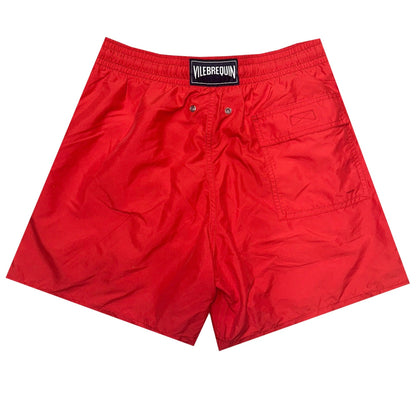 Vilebrequin Red Logo Swim Shorts
