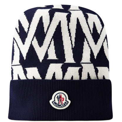 Moncler Logo Ribbed Knit Beanie