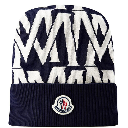 Moncler Logo Ribbed Knit Beanie
