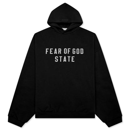 90's Fleece Hoodie - Jet Black