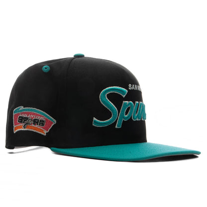 9FIFTY A-Frame Curved Hardwood Classics Script Snapback - San Antonio Spurs