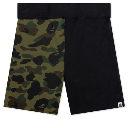 1st Camo Back Shark Sweat Shorts - Green