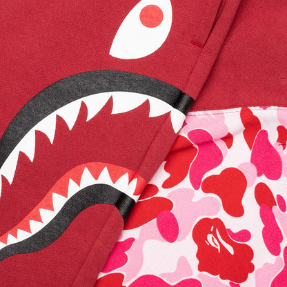 Abc Camo Side Shark Sweat Shorts - Pink