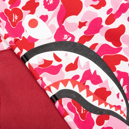 Abc Camo Side Shark Sweat Shorts - Pink
