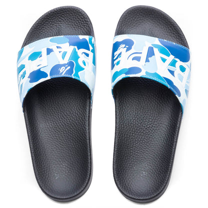Abc Camo Slide Sandals  - Blue
