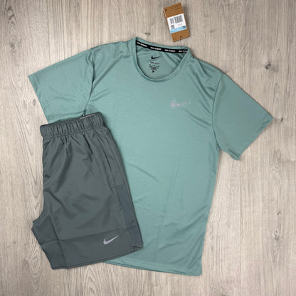 Nike 'Miler' Set - Cannon/Smoke Grey